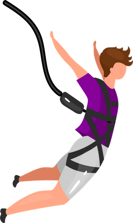 Bungee Jumping  Illustration