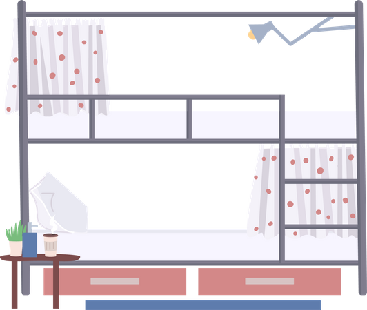 Bunk bed  Illustration