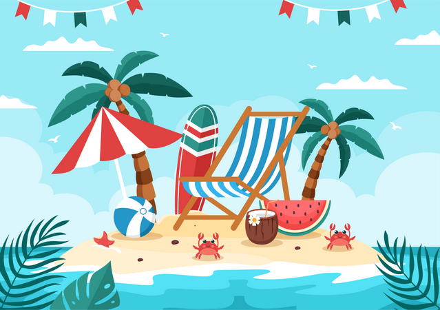 Buon Ferragosto Festival  Illustration