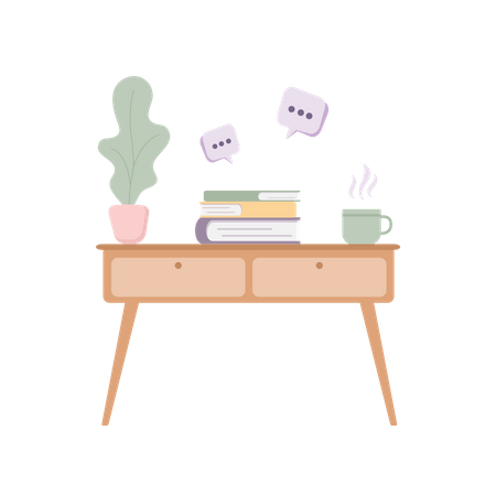 Bureau de travail  Illustration