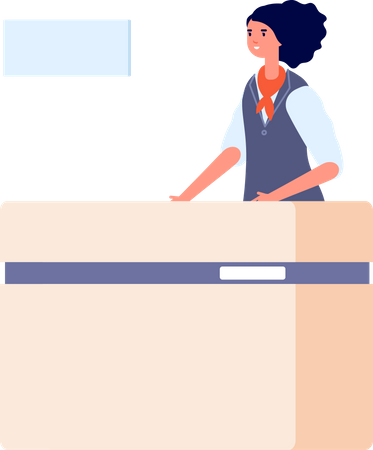Bureau de banque  Illustration