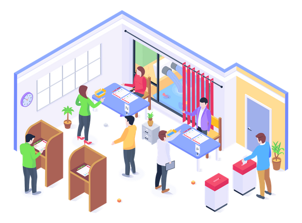 Bureau de vote  Illustration