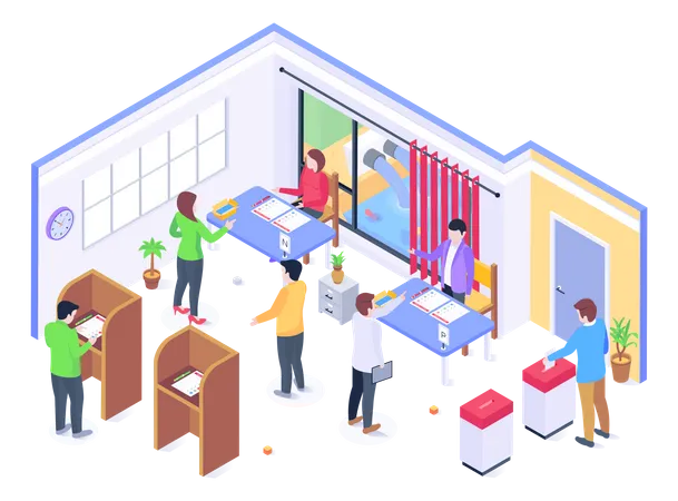 Bureau de vote  Illustration