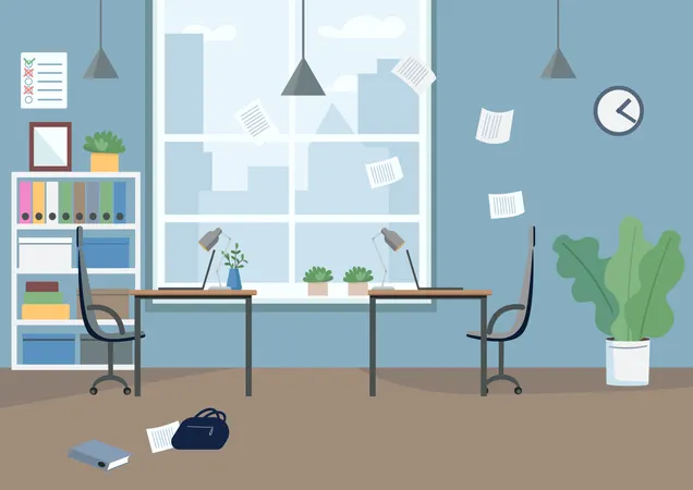 Bureau vide  Illustration