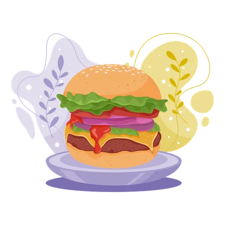 Burger  Illustration