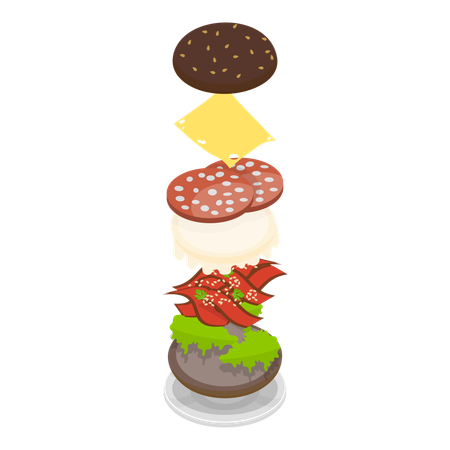 Burger Maker  Illustration