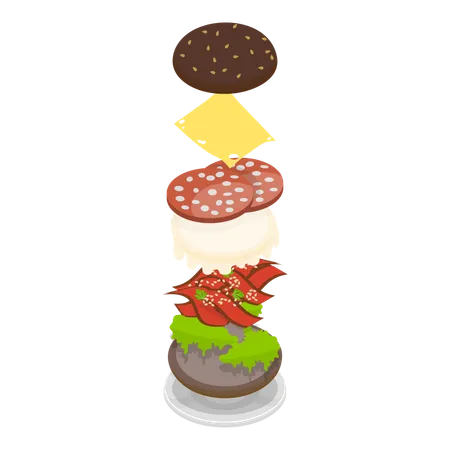 Burger Maker  Illustration