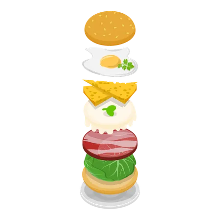 Burger Maker  Illustration