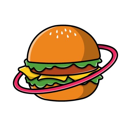 Planète Burger  Illustration