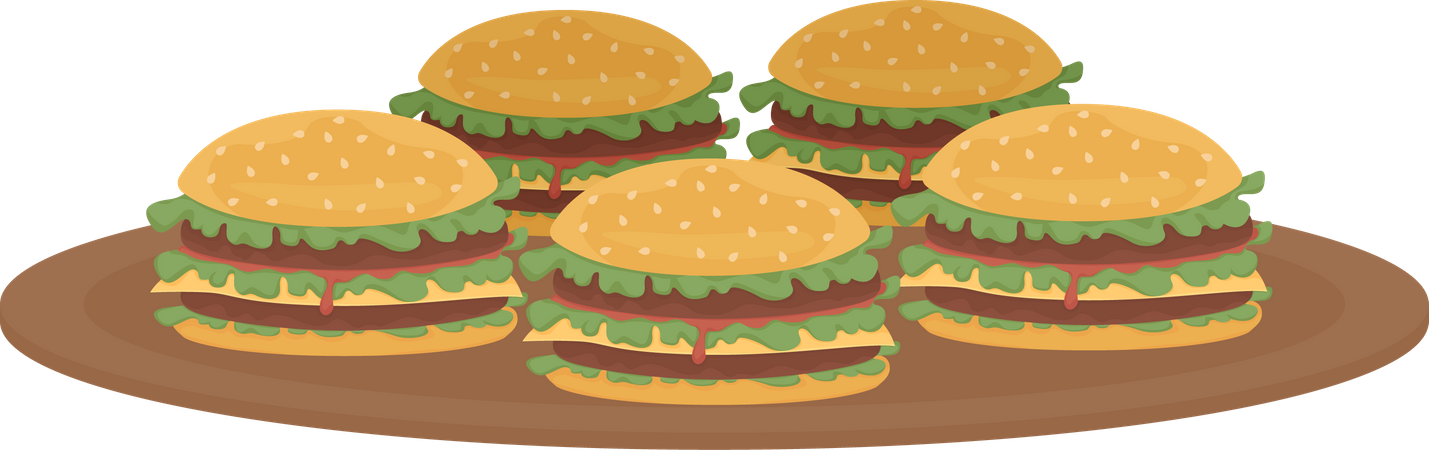 Burgers Illustration