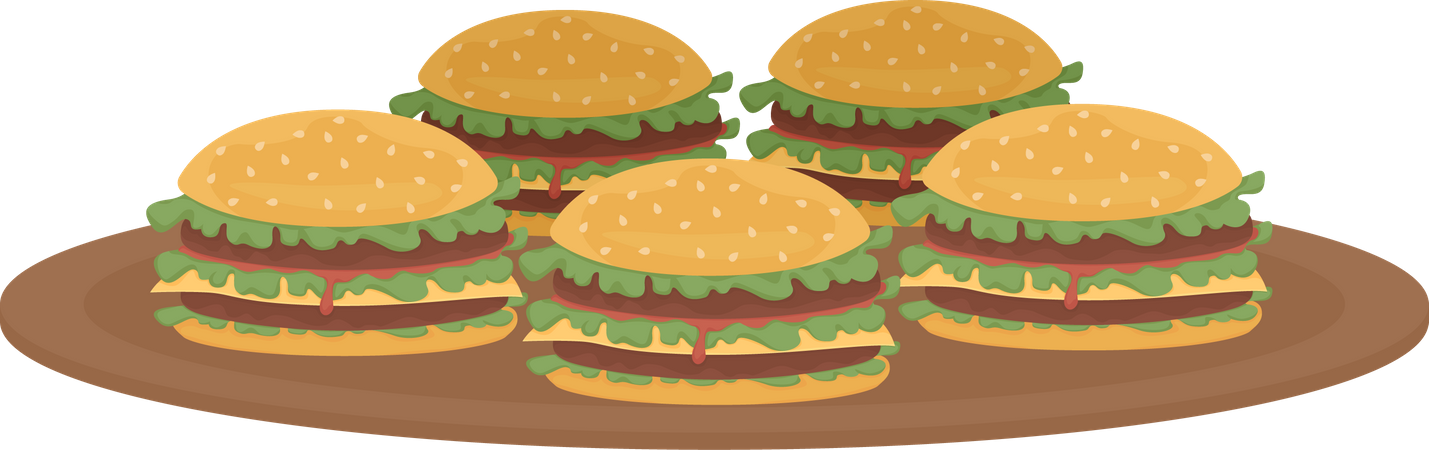 Burgers  Illustration