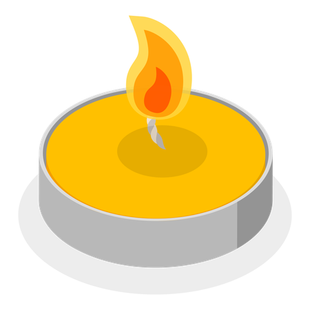 Burning candle  Illustration