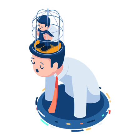 Burnout From Overwork  Illustration