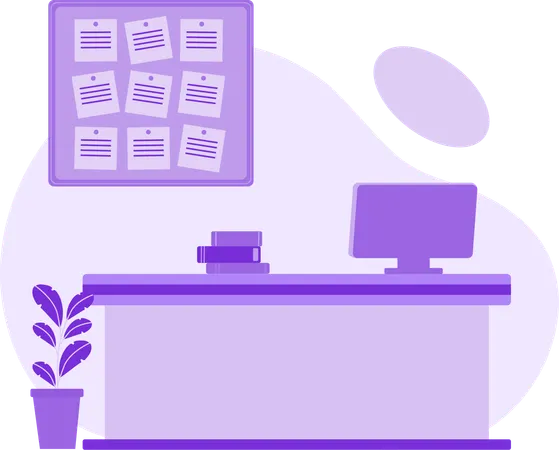 Schreibtisch  Illustration
