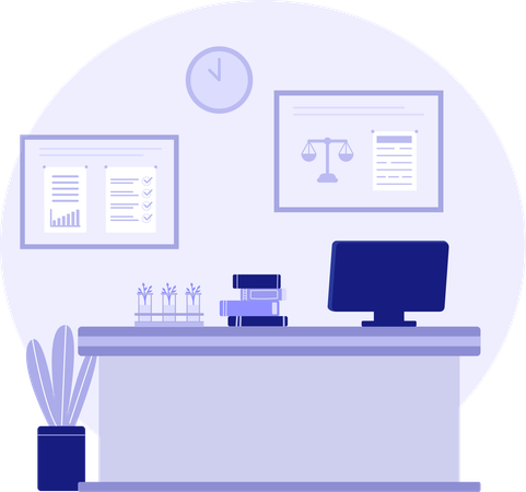 Schreibtisch  Illustration