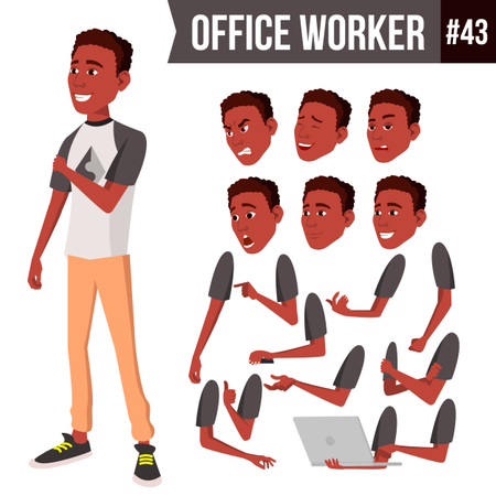 Büroangestellter  Illustration