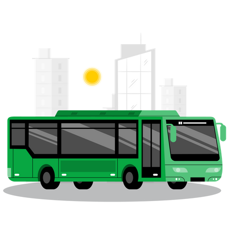 Bus Service  Illustration