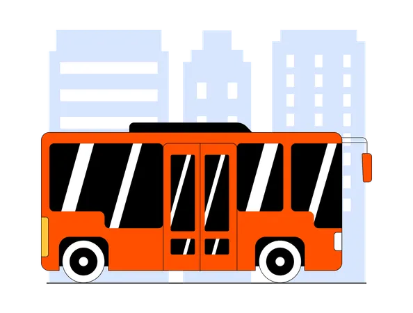 Bus travel  Illustration