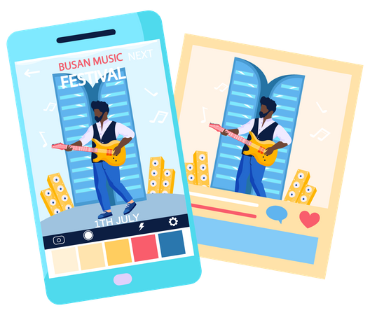 Busan Musikfestival  Illustration
