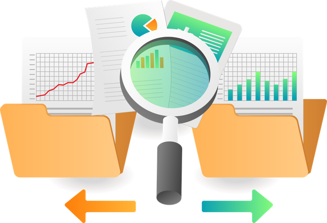 Buscar datos en varias carpetas  Illustration