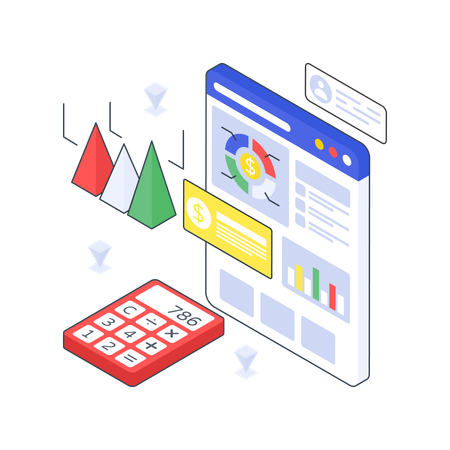 Business Account and analysis  Illustration