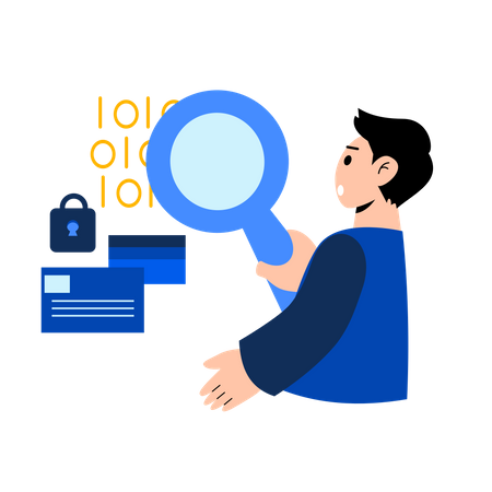 Business account security  Illustration