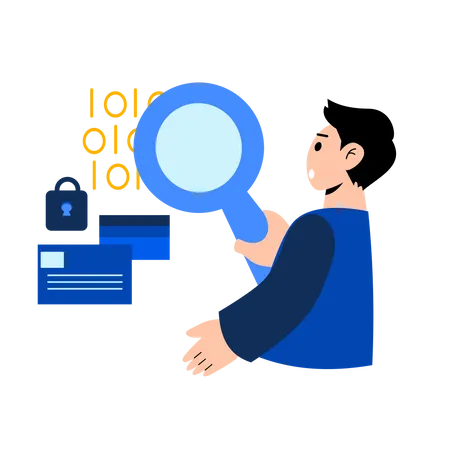 Business account security  Illustration