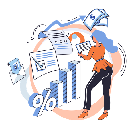 Business accounting  Illustration