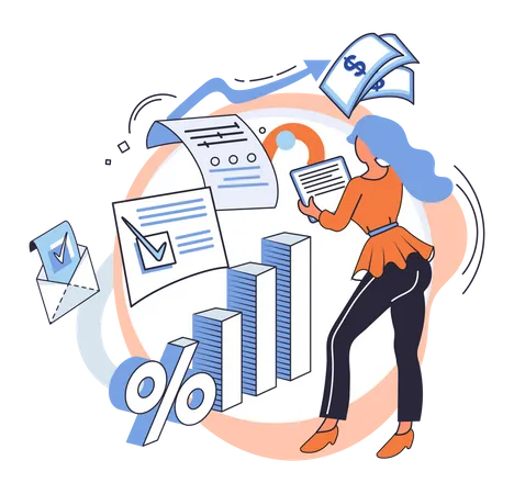 Business accounting Illustration