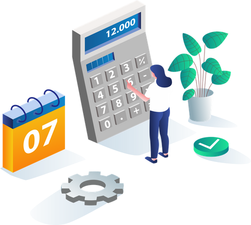 Business Accounting Illustration