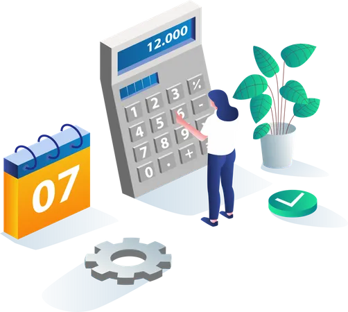 Business Accounting Illustration