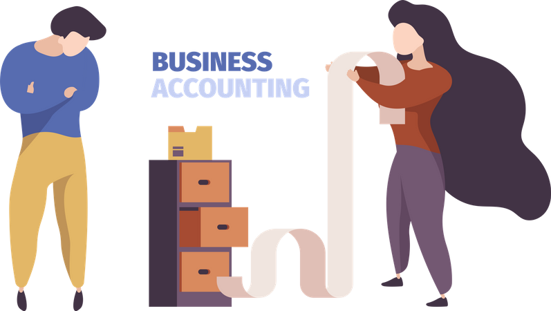 Business accounting  イラスト