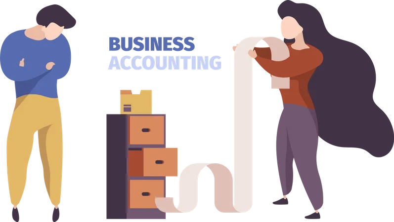 Business accounting  イラスト
