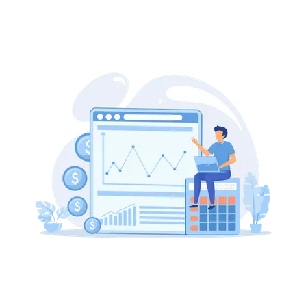 Business accounting  Illustration