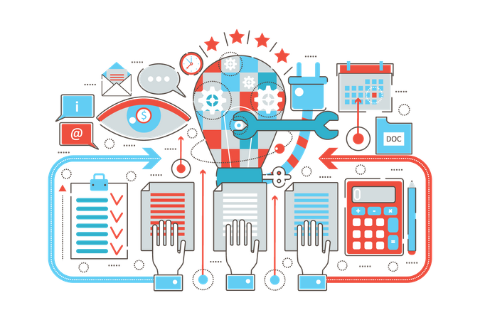 Business accounting  Illustration