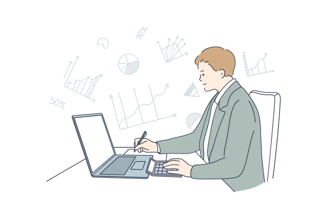 Business accounting  Illustration