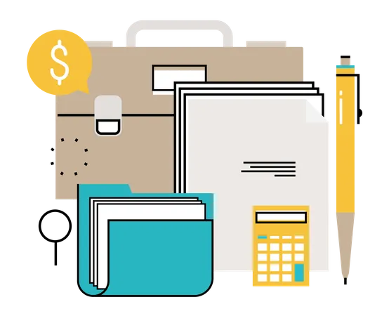 Business accounting  Illustration