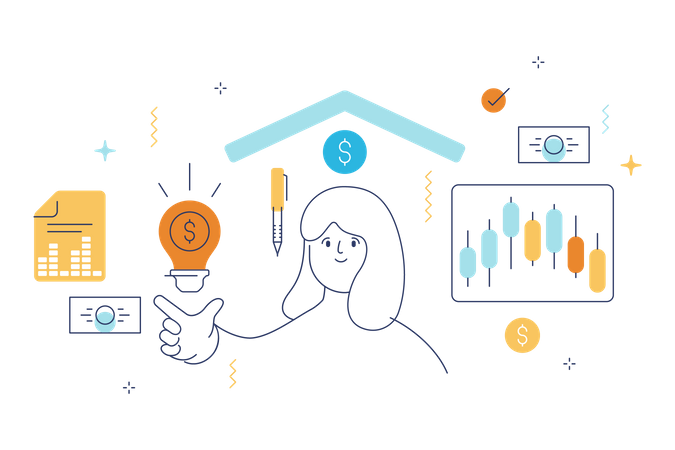 Business accounting  Illustration