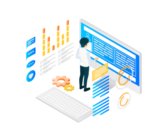 Business accounting  Illustration