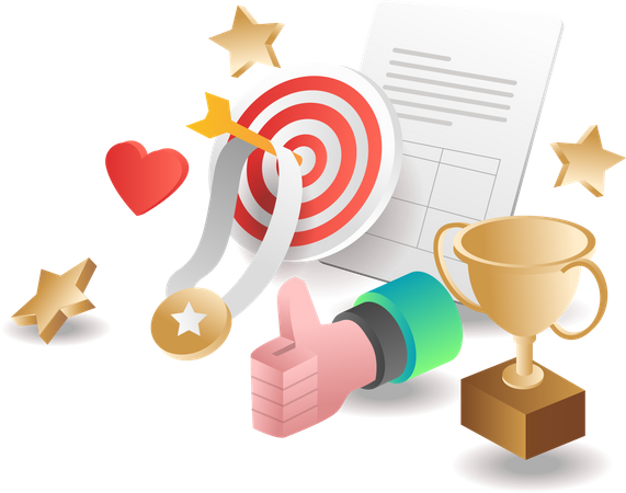 Business achievement  Illustration