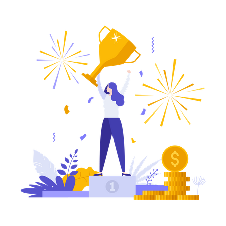 Business achievement  Illustration