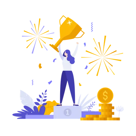 Business achievement  Illustration