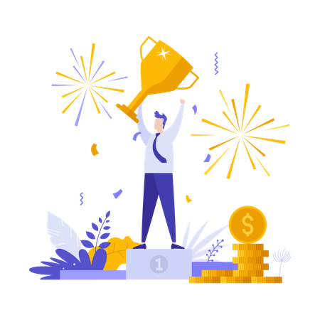 Business achievement  Illustration