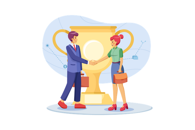 Business achievement  Illustration