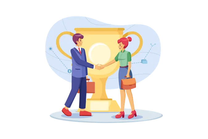 Business achievement  Illustration