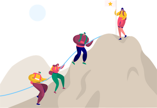 Business Achievement  Illustration