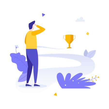 Business Achievement  Illustration