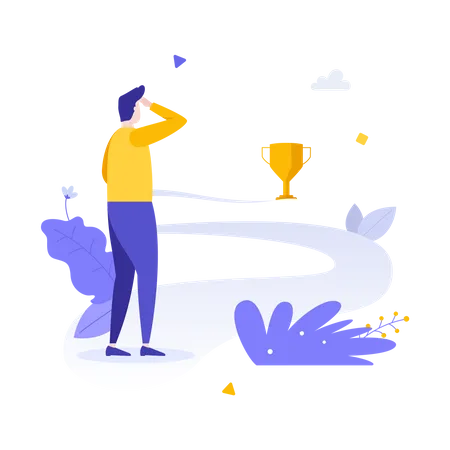 Business Achievement  Illustration