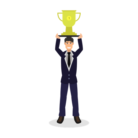 Business Achievement  Illustration