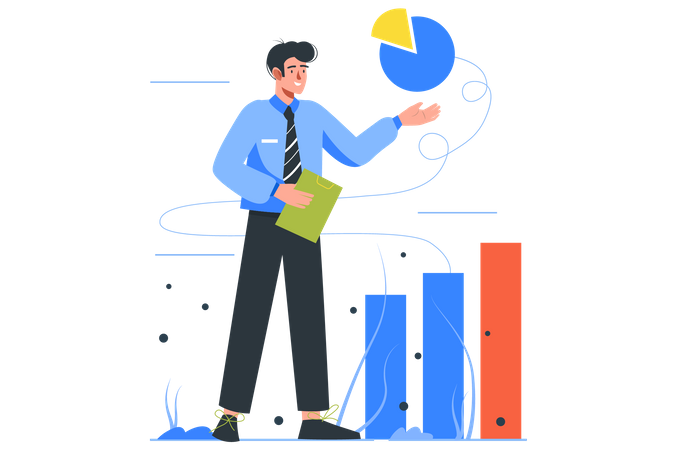 Business Achievement  Illustration